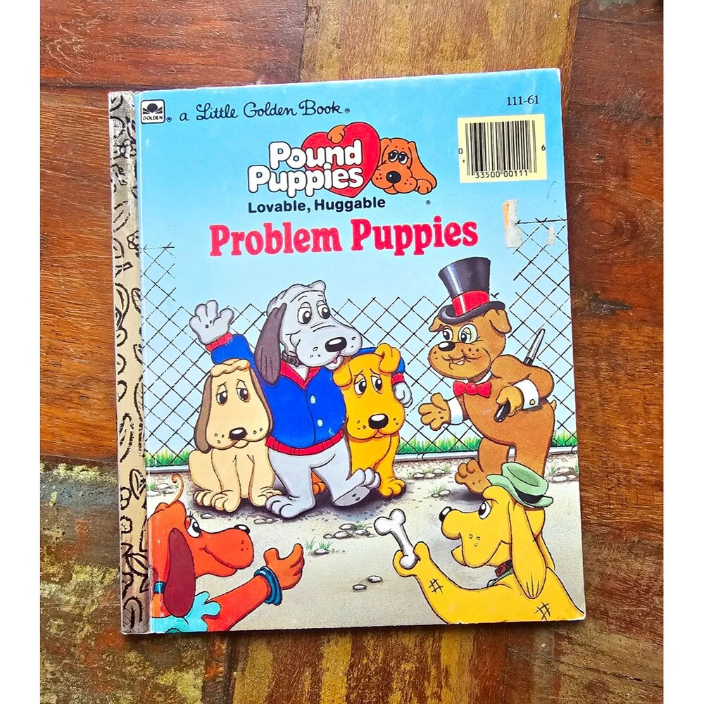 Little Golden Books Problem Puppies Hardcover 1986 Illustrated Justine Korman